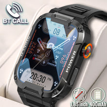 Load image into Gallery viewer, Men Smart Watch Military Healthy Monitor AI Voice Bluetooth Call Fitness Waterproof Sports Smartwatch for IOS Android Phone 2023
