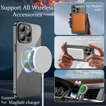 Load image into Gallery viewer, Luxury Transparent Magnetic Wireless Charging For Magsafe Case For iPhone Soft Plating Silicone Cover
