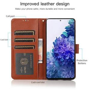 FLIP CASE Wallet Premium Leather Cover For Samsung Galaxy