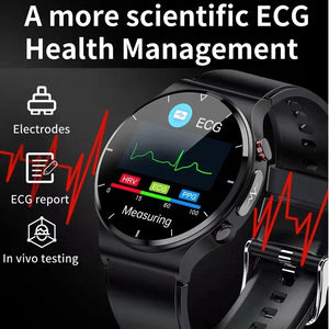 SMART WATCH 2023 HD Full Touch Screen Fitness Tracker ECG+PPG Heart Rate Monitor Blood Pressure