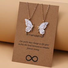 Load image into Gallery viewer, 1pair Beauty Butterfly Pendant Necklaces for Women Girl Special Gift for Friends
