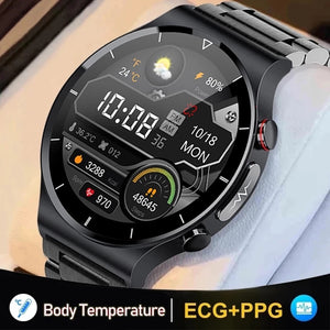 SMART WATCH 2023 HD Full Touch Screen Fitness Tracker ECG+PPG Heart Rate Monitor Blood Pressure