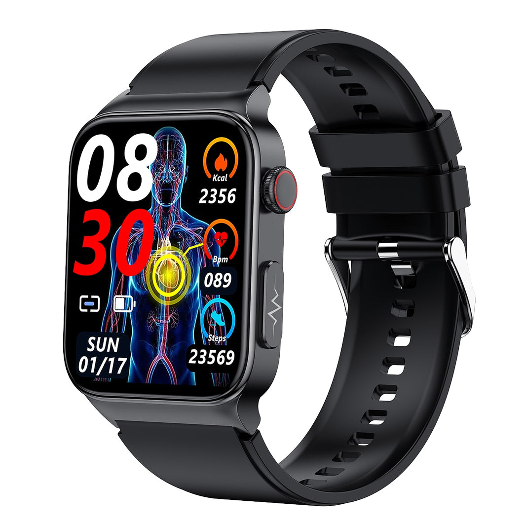 SMART WATCH Non-invasive Blood Glucose Smart Band Blood Pressure Electrocardiogram ECG+PPG Temperature Monitoring