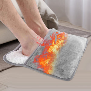 FOOT HEATER Portable Heating Pad Universal Soft Plush Washable Foot Warmer Mat