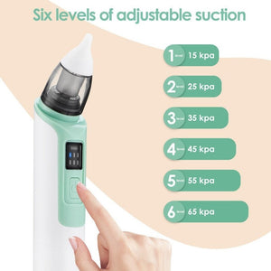 New Rechargeable Baby Nose Cleaner Silicone Adjustable Suction Electric Child Nasal Aspirator Health Safety Convenient Low Noise