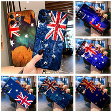 Load image into Gallery viewer, Australia Customized Australian Flag Phone Case For Apple iPhone Black Cover
