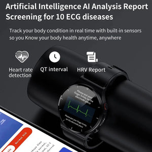 SMART WATCH 2023 HD Full Touch Screen Fitness Tracker ECG+PPG Heart Rate Monitor Blood Pressure