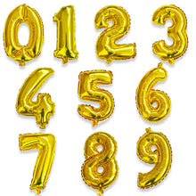 Load image into Gallery viewer, Number Aluminum Foil Balloons Rose Gold Silver Digit Figure Balloon Child Adult Birthday Wedding Decor Party Supplies
