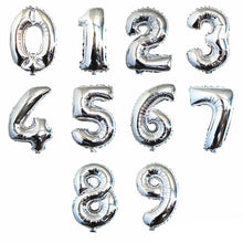 Load image into Gallery viewer, Number Aluminum Foil Balloons Rose Gold Silver Digit Figure Balloon Child Adult Birthday Wedding Decor Party Supplies
