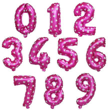 Load image into Gallery viewer, Number Aluminum Foil Balloons Rose Gold Silver Digit Figure Balloon Child Adult Birthday Wedding Decor Party Supplies
