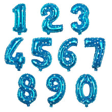 Load image into Gallery viewer, Number Aluminum Foil Balloons Rose Gold Silver Digit Figure Balloon Child Adult Birthday Wedding Decor Party Supplies
