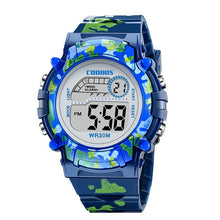 Load image into Gallery viewer, Camouflage Kids Watches LED Colorful Flash Digital Waterproof Clock For Boys Girls Date Week Creative Children&#39;s Watch
