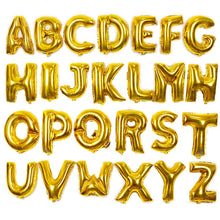 Load image into Gallery viewer, Gold Happy Birthday party balloons Wedding decorations balloons 16inch Alphabet Foil Letter balloon kids baby shower girl supplies
