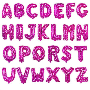 Fancy Pink Happy Birthday party balloons Wedding decorations balloons 16inch Alphabet Foil Letter balloon kids baby shower girl supplies