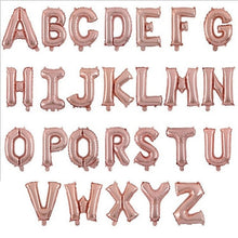 Load image into Gallery viewer, Rose Gold Happy Birthday party balloons Wedding decorations balloons 16inch Alphabet Foil Letter balloon kids baby shower girl supplies
