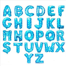 Load image into Gallery viewer, Fancy Blue Happy Birthday party balloons Wedding decorations balloons 16inch Alphabet Foil Letter balloon kids baby shower girl supplies
