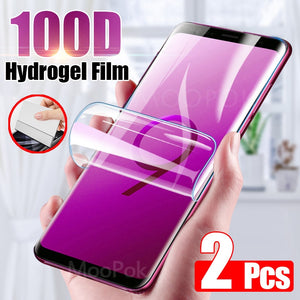 2Pcs 100D Screen Protector For Samsung Galaxy S10 S9 S8 S20 Plus Ultra Full Cover Soft Film For Samsung Note 10 9 Film Not Glass