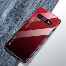 Load image into Gallery viewer, Color Case For Samsung Galaxy S10 S10e S9 S8 Plus Note 8 9 10 S20 Ultra Tempered Glass Cover
