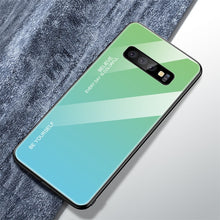 Load image into Gallery viewer, Color Case For Samsung Galaxy S10 S10e S9 S8 Plus Note 8 9 10 S20 Ultra Tempered Glass Cover
